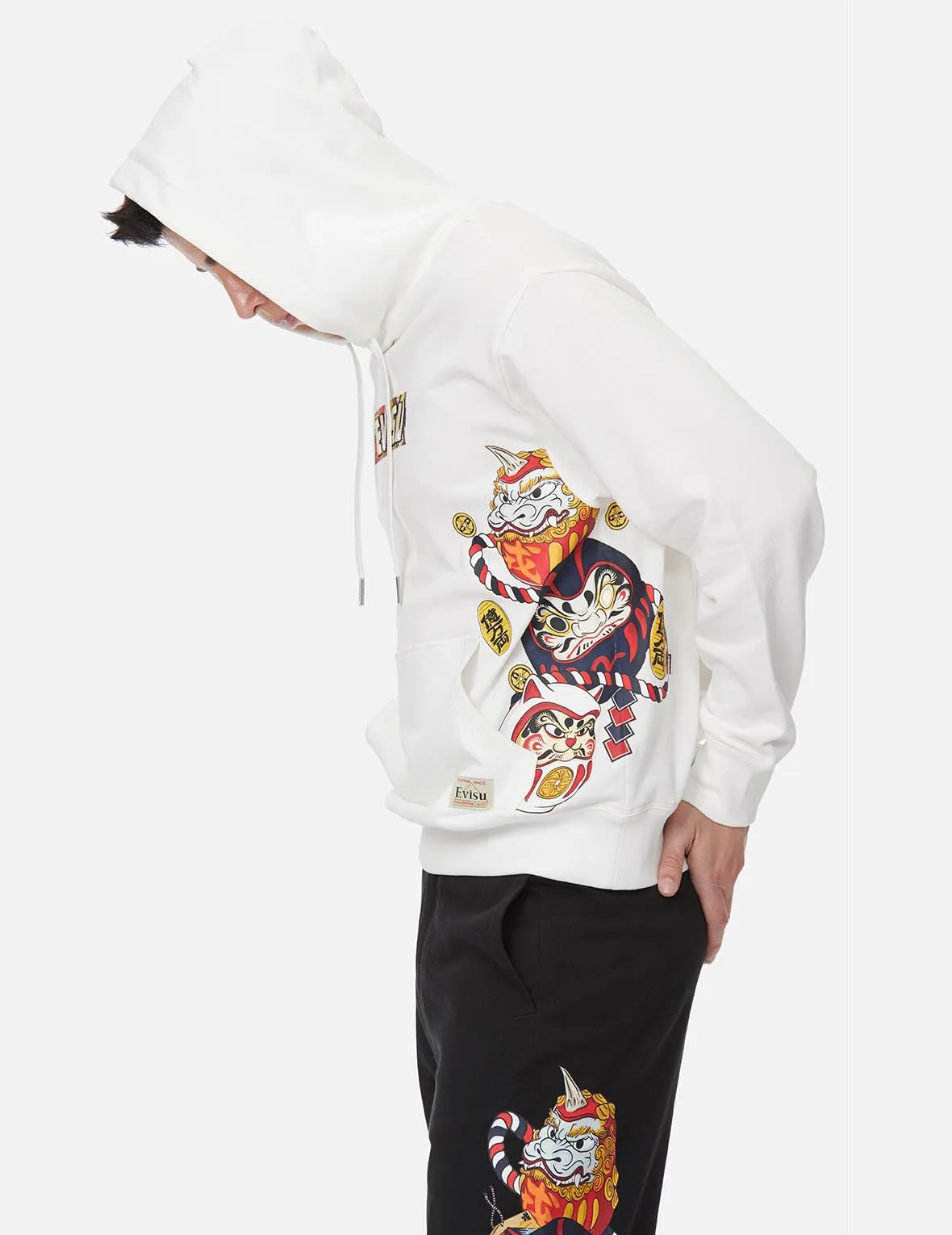 Daruma Buddies Print Hooded Sweatshirt