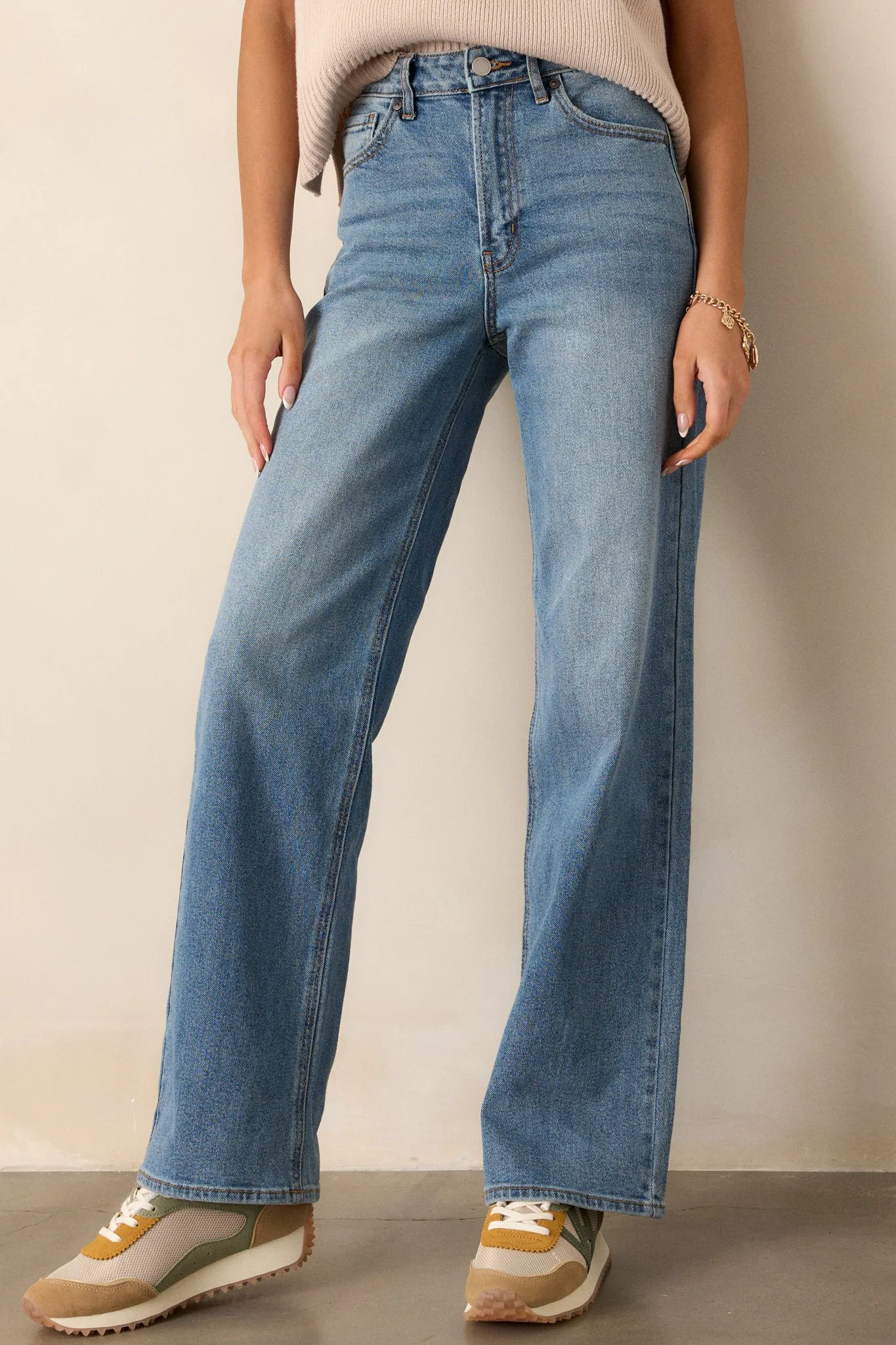 Day Dreaming Medium Wash Wide Leg Jeans (RESTOCK ETA MARCH)