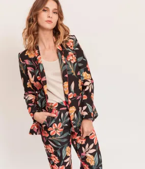 Devernois BRINDIFLORE PRINTED TAILORED JACKET