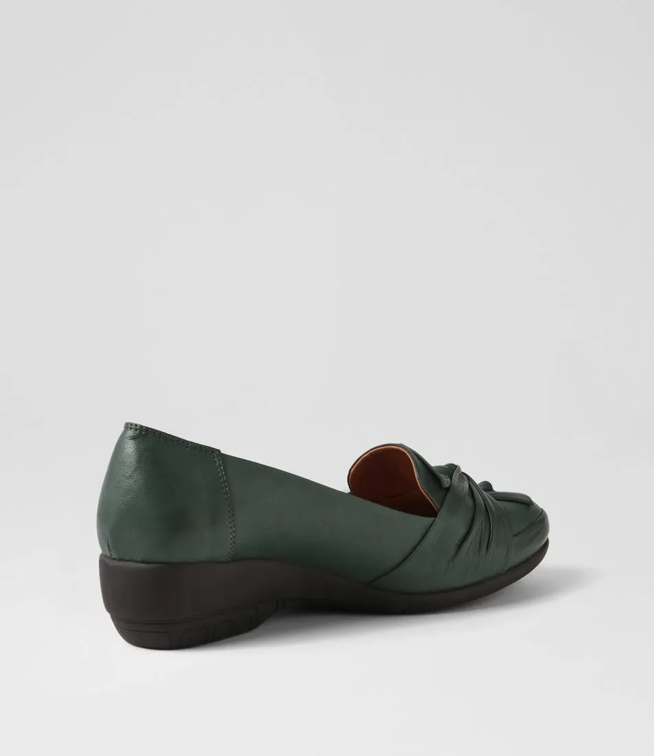 Forest Leather Wedges by DIANA FERRARI