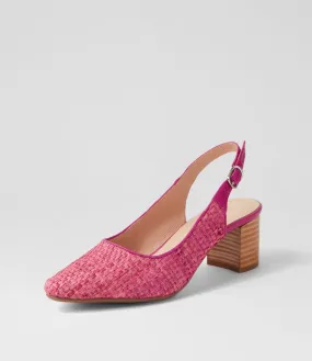 DIANA FERRARI Lexstar Violet Woven Leather Heels