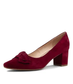 DIANA FERRARI Loet Mulberry Suede Pump Heels