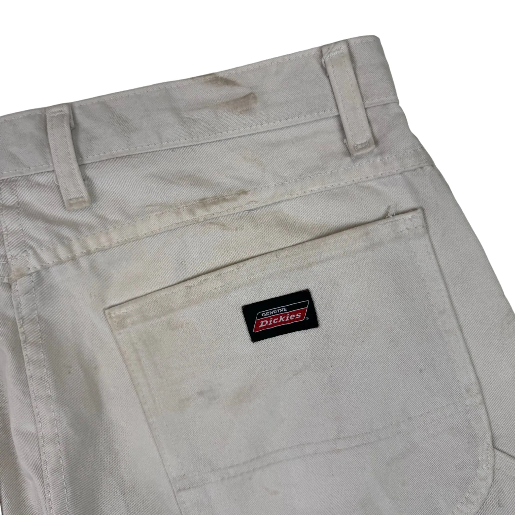 Dickies Distressed Workwear Carpenter Trousers Stone Grey