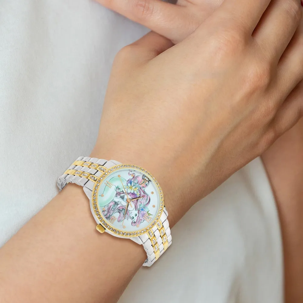 Disney Princess Ariel Watch with Two-tone Metal and Crystals