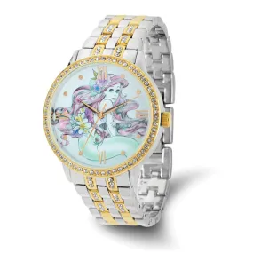 Disney Princess Ariel Watch with Two-tone Metal and Crystals