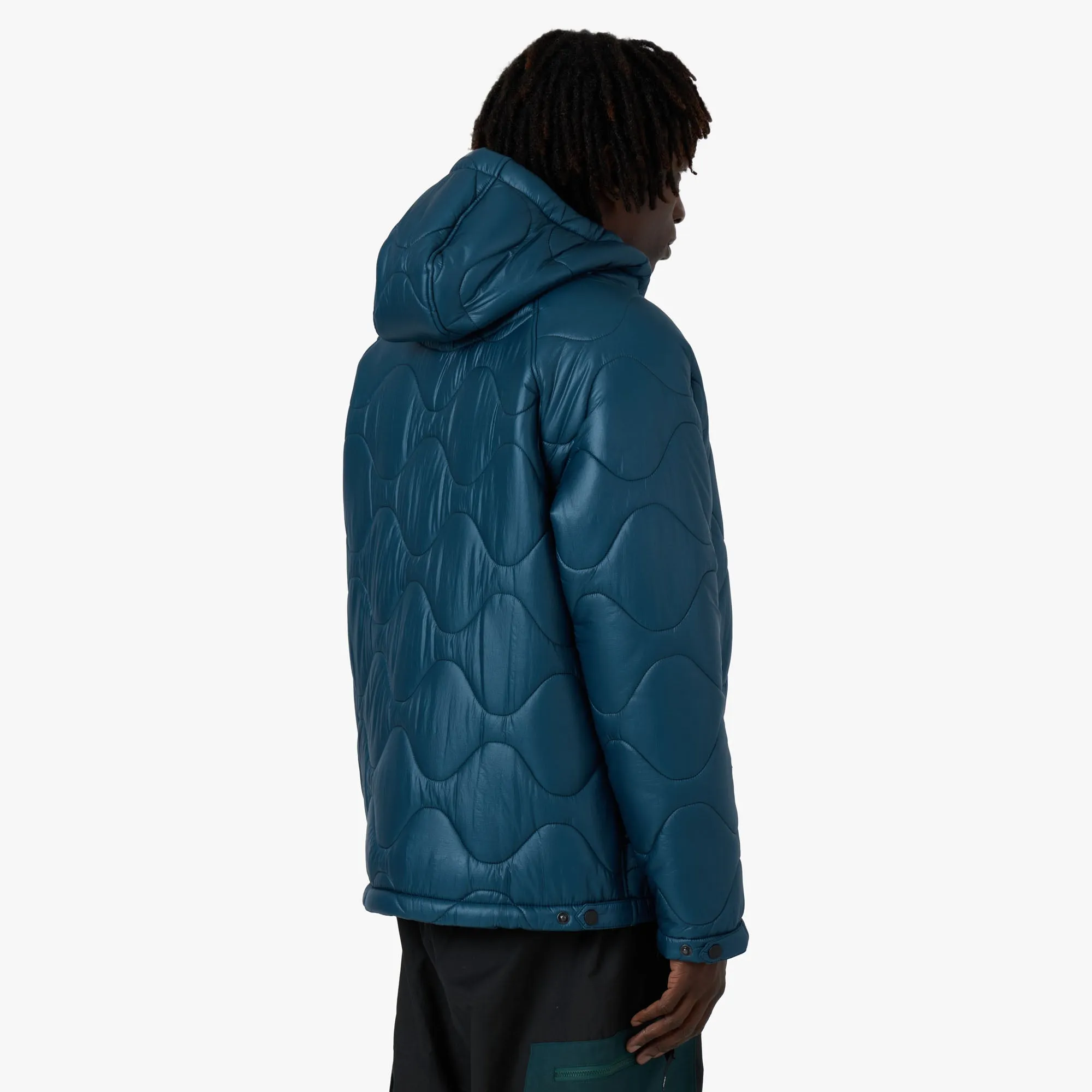 District Vision Quilted Fleece Lined Hooded Jacket / Dusk