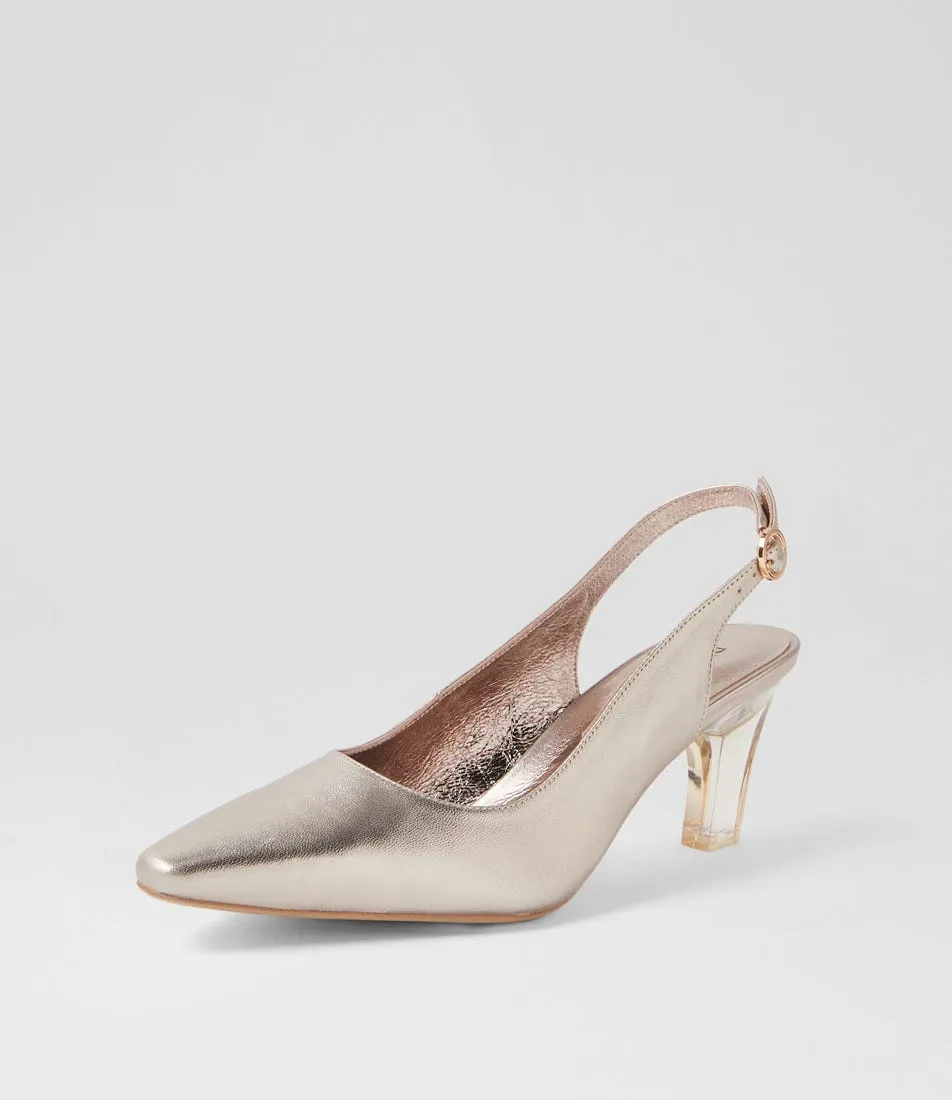 DJANGO & JULIETTE Kordale Platino Leather Heels