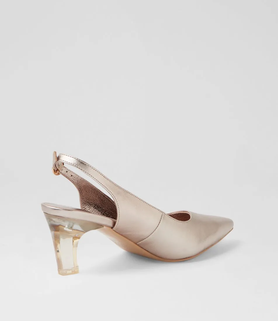 DJANGO & JULIETTE Kordale Platino Leather Heels