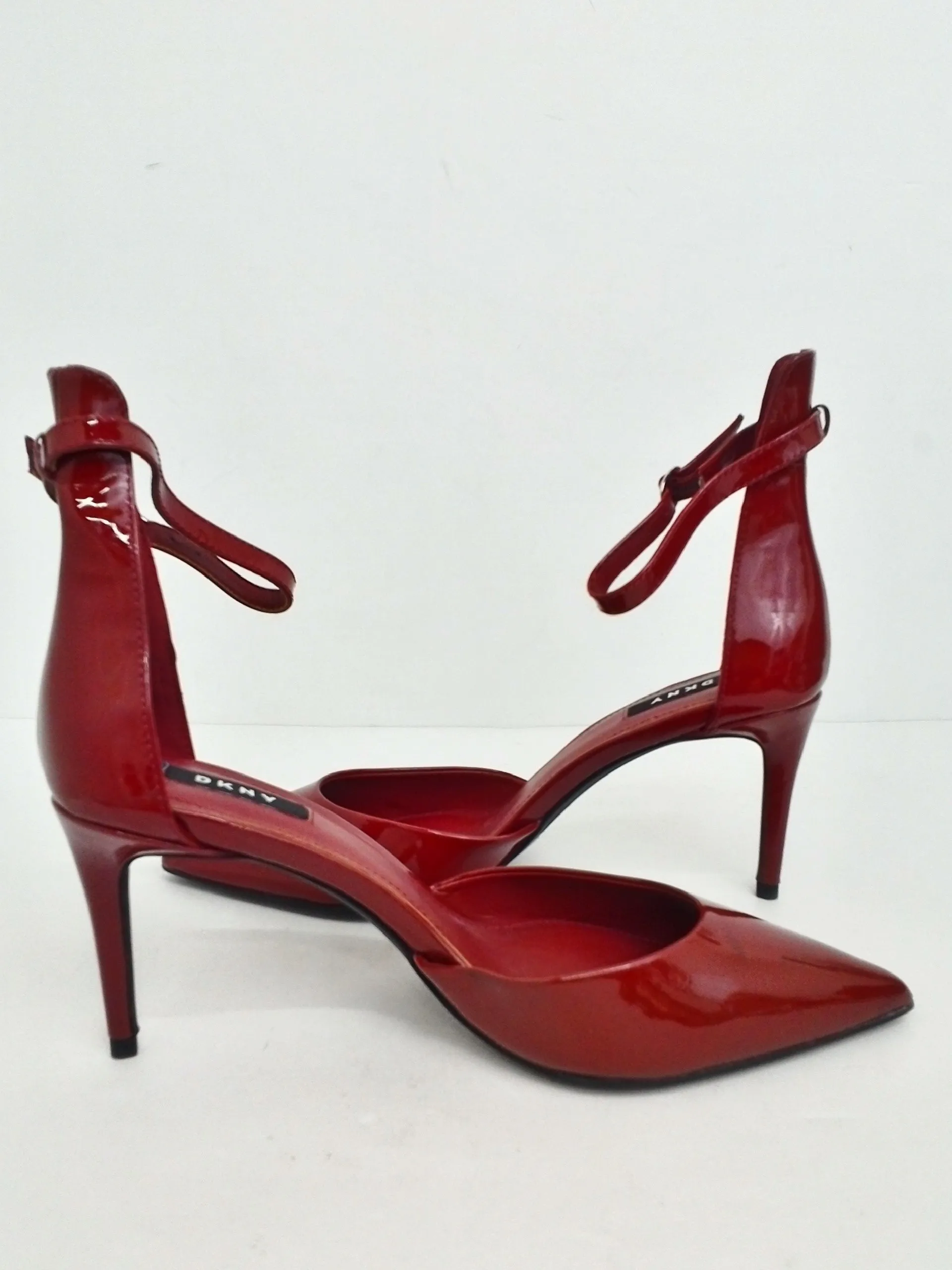 DKNY Women's Red Patent Heels Size 9