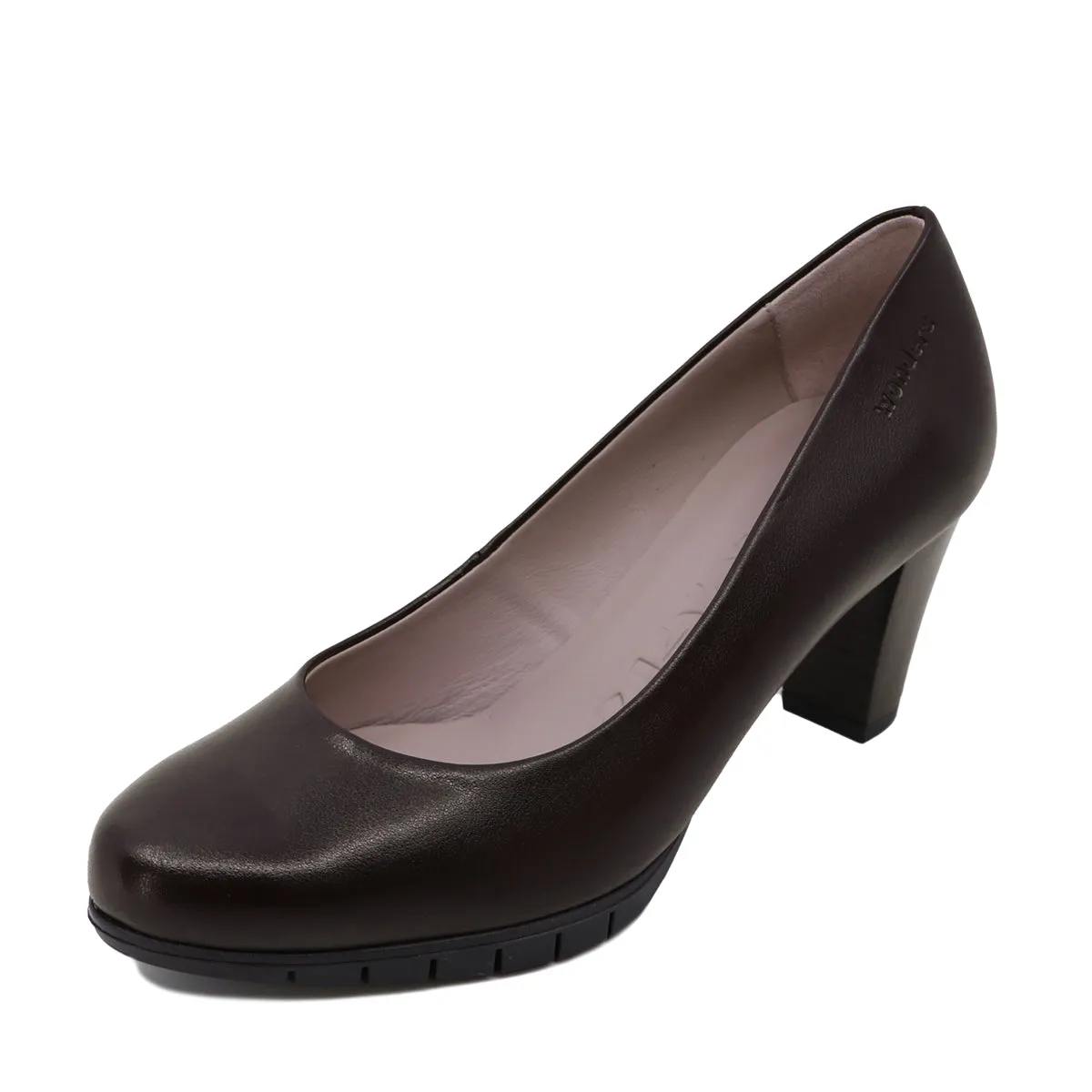 Doris Dark Brown Walking Pumps