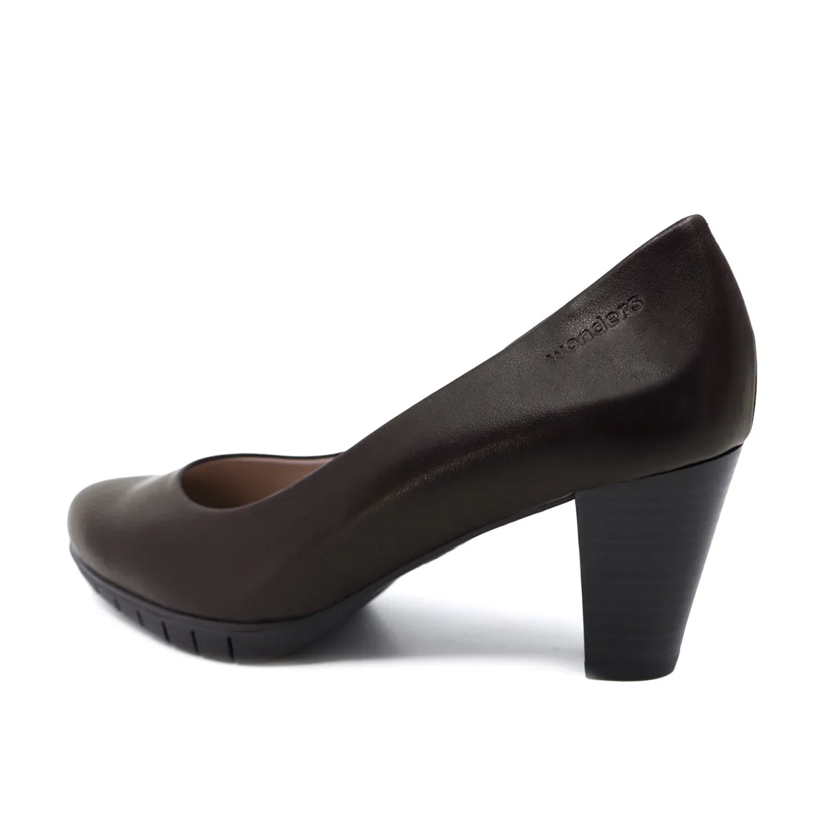 Doris Dark Brown Walking Pumps