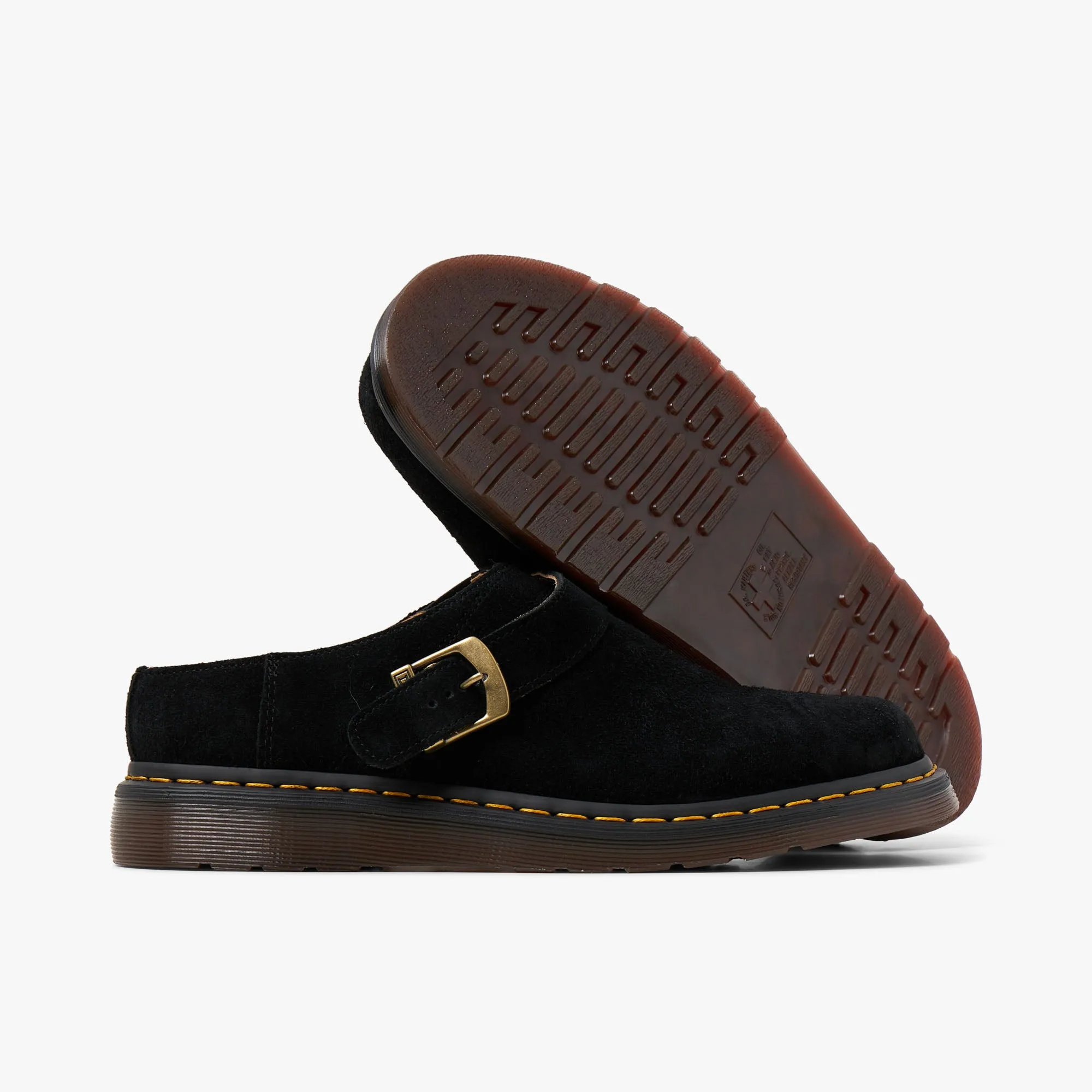 Dr. Martens Isham Suede Mules / Black