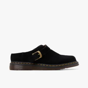 Dr. Martens Isham Suede Mules / Black