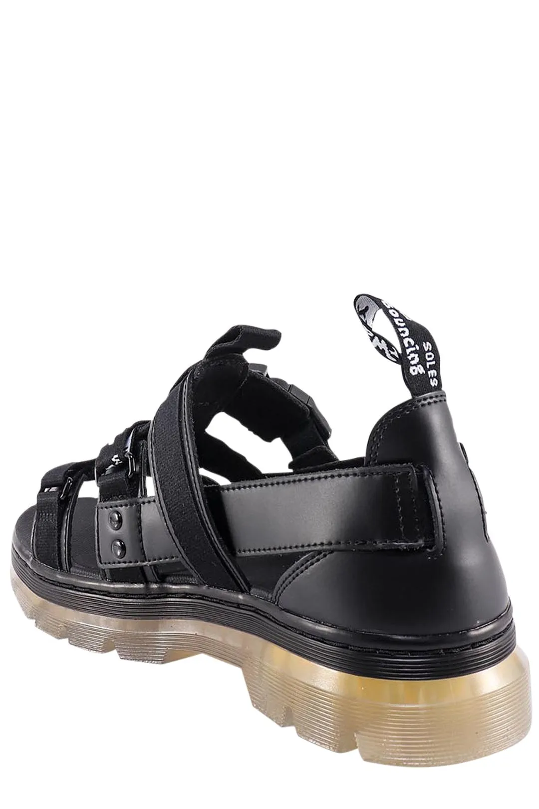 Dr. Martens Open Toe Sandals with Pearson Logo Detail