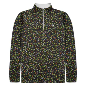 DraftKings Men's Floral Golf Quarter Zip