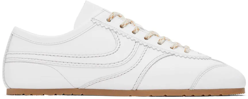 Dries Van Noten White Leather Sneakers