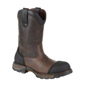 Durango Men's Grizzly Brown Leather Maverick Composite Toe Waterproof Work Boots