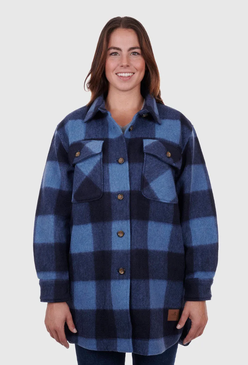 DUX-BAK WOMEN'S ELK OVERSHIRT - POWDER BLUE