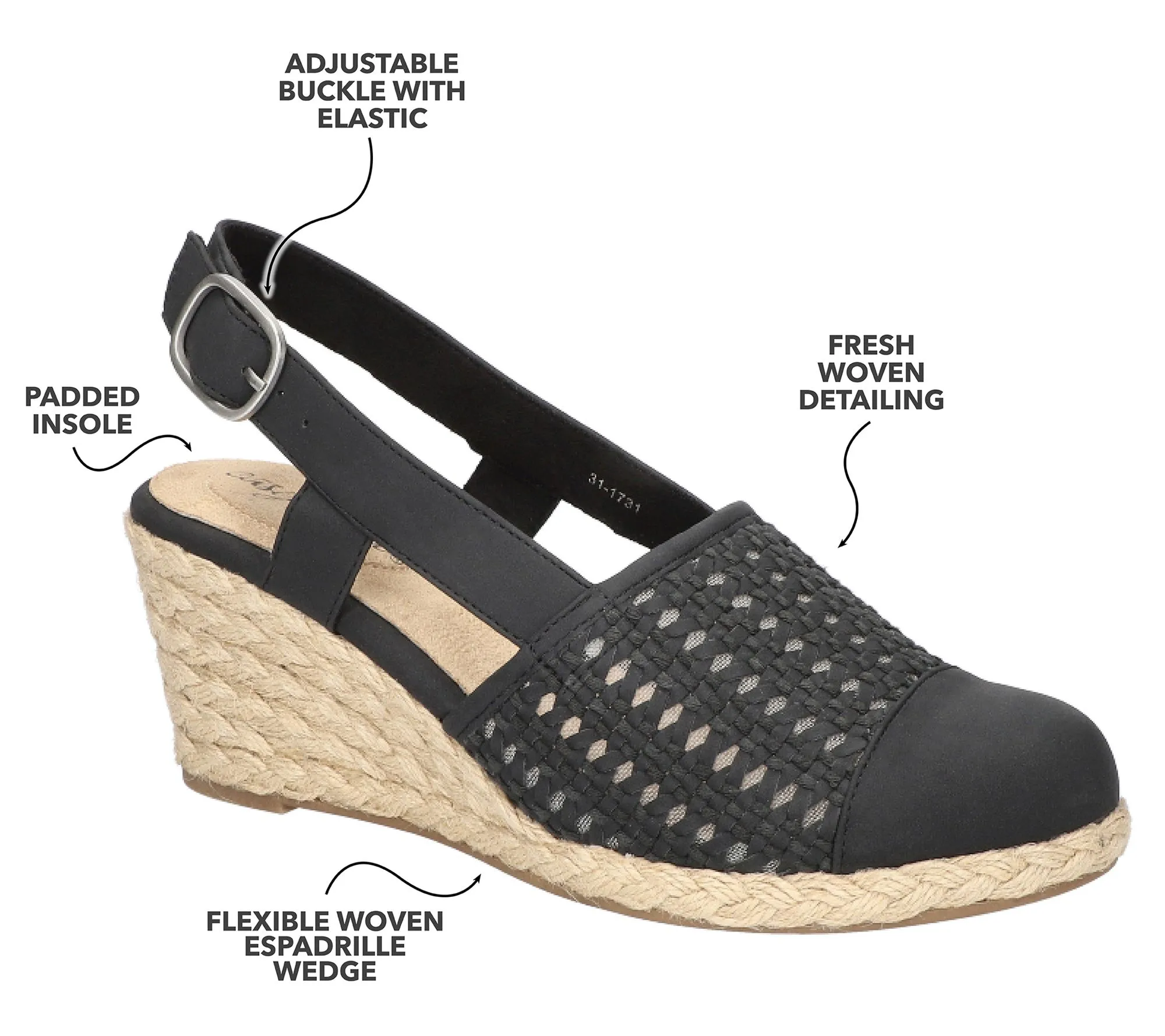 Women's Easy Street Taffy Espadrille Wedges