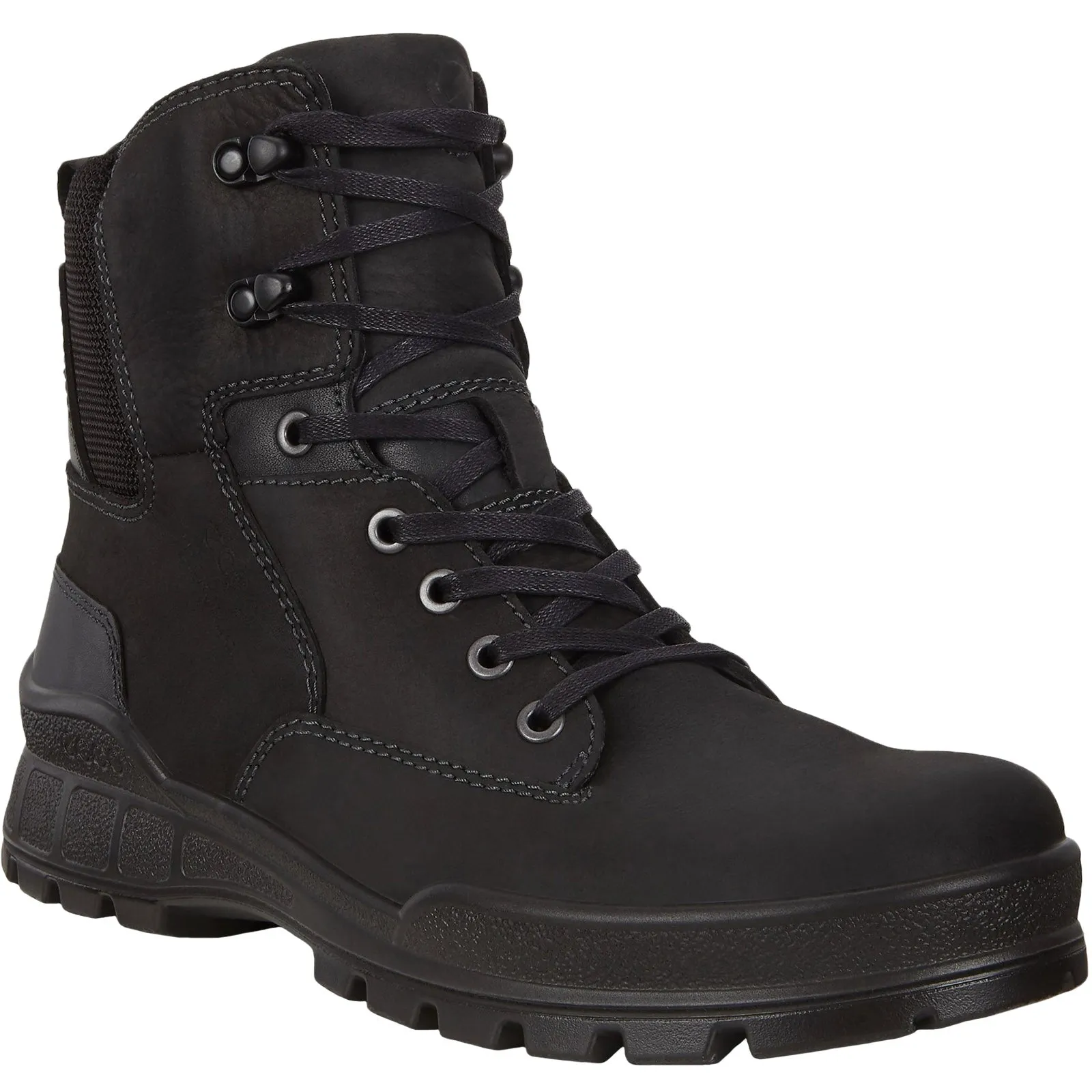 ECCO Mens Track 25 Mid Rise Leather Boots - Black