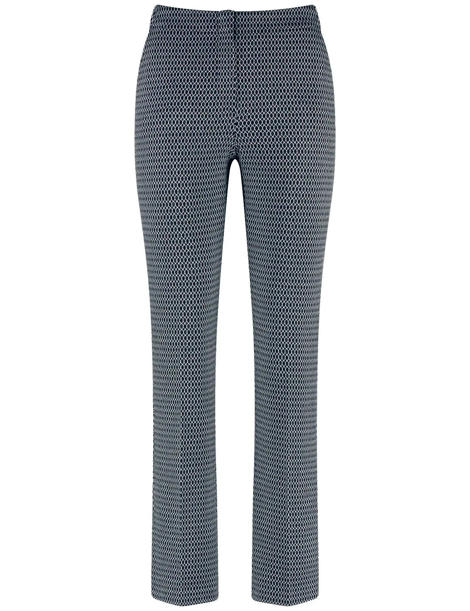 Elegant cloth trousers with a honeycomb pattern