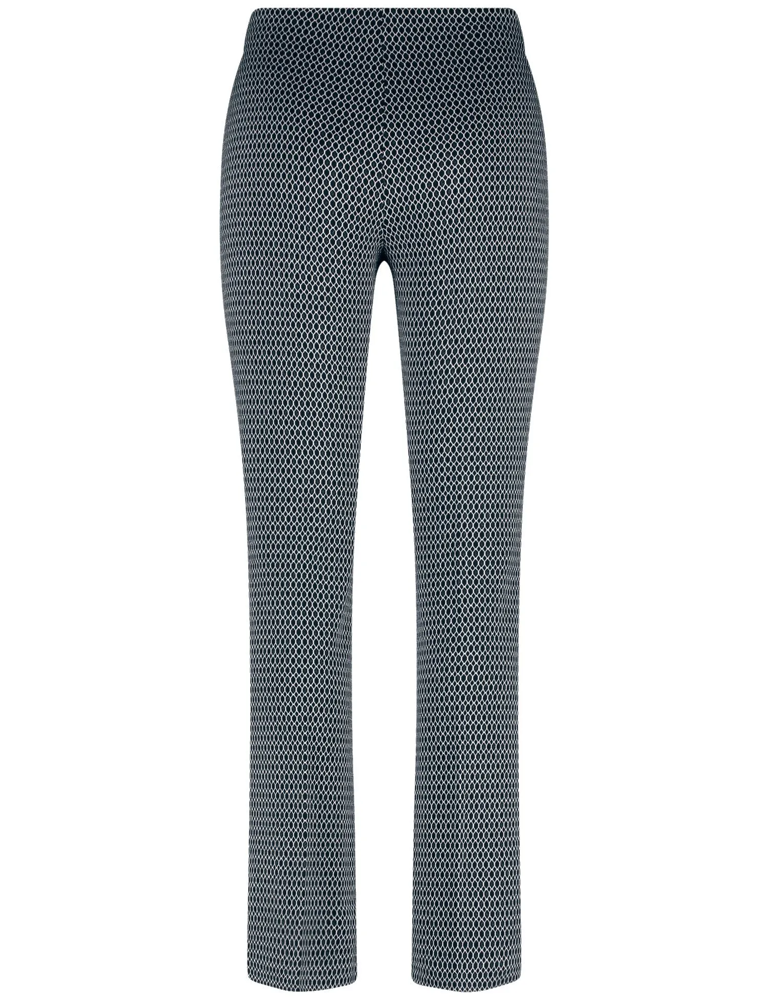 Elegant cloth trousers with a honeycomb pattern