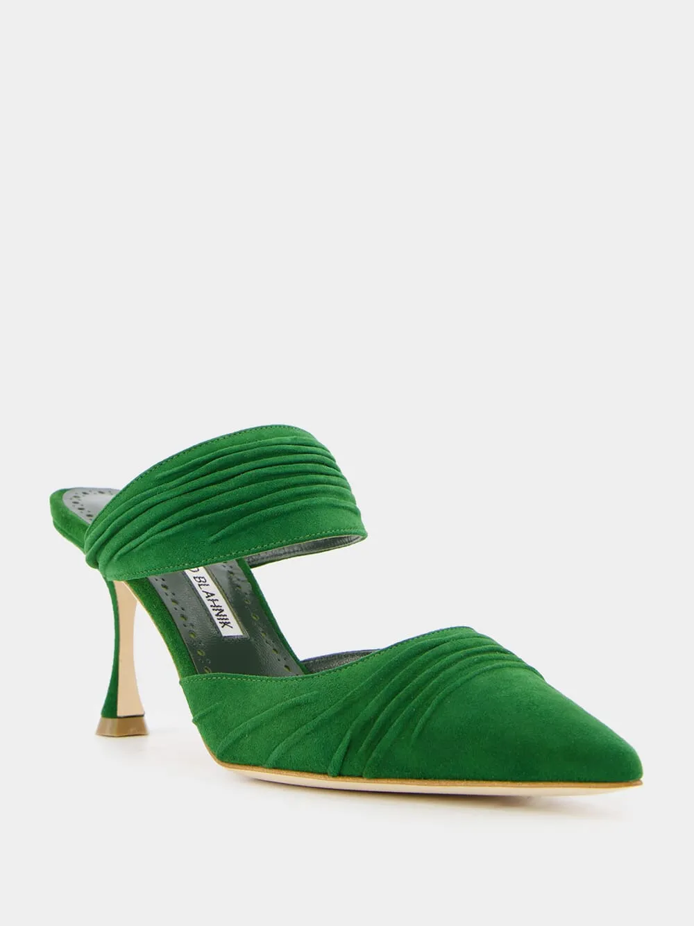 Emerald Circeamu 70mm Suede Mules