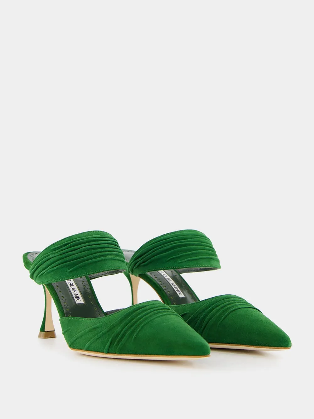 Emerald Circeamu 70mm Suede Mules