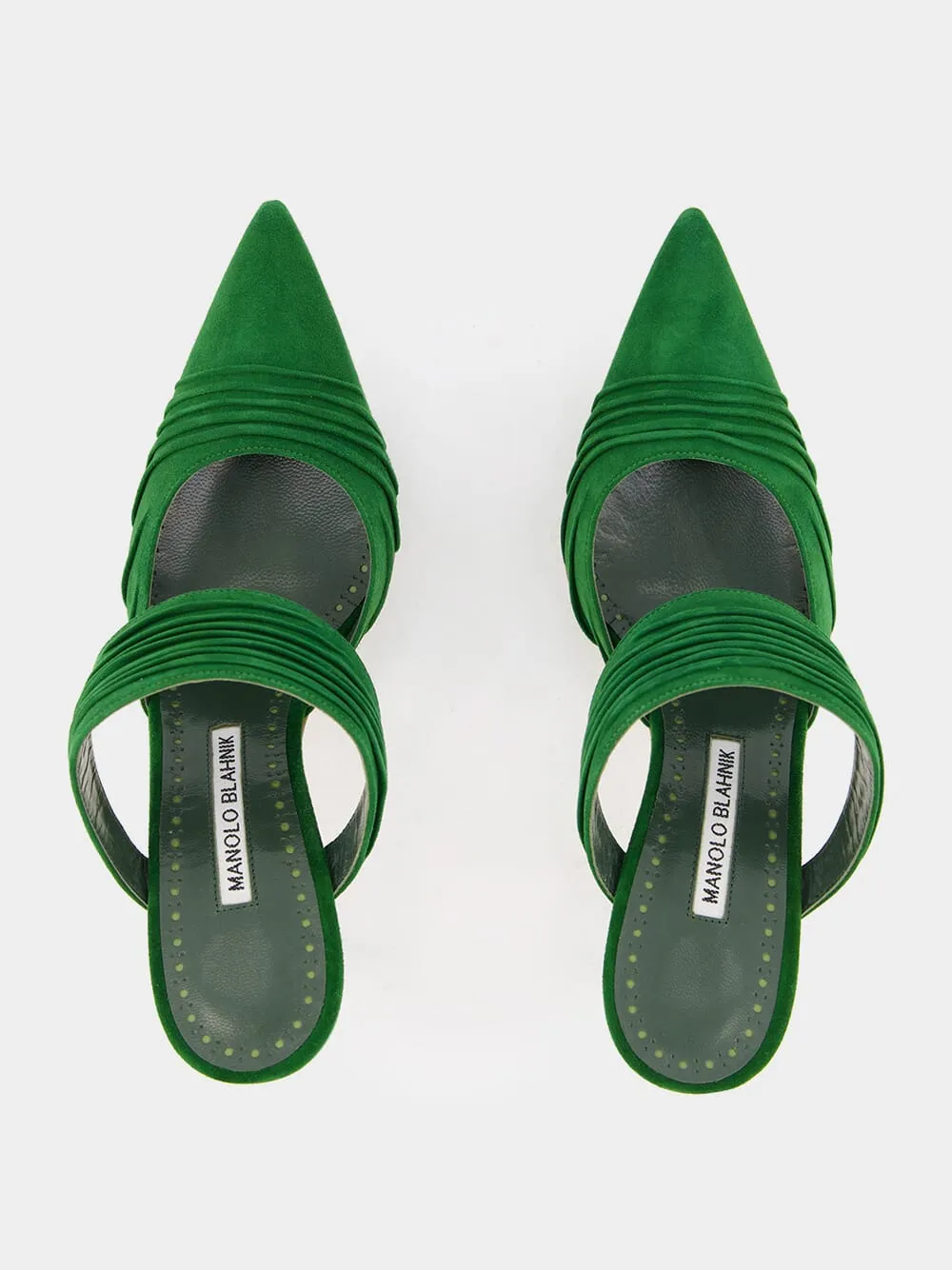 Emerald Circeamu 70mm Suede Mules