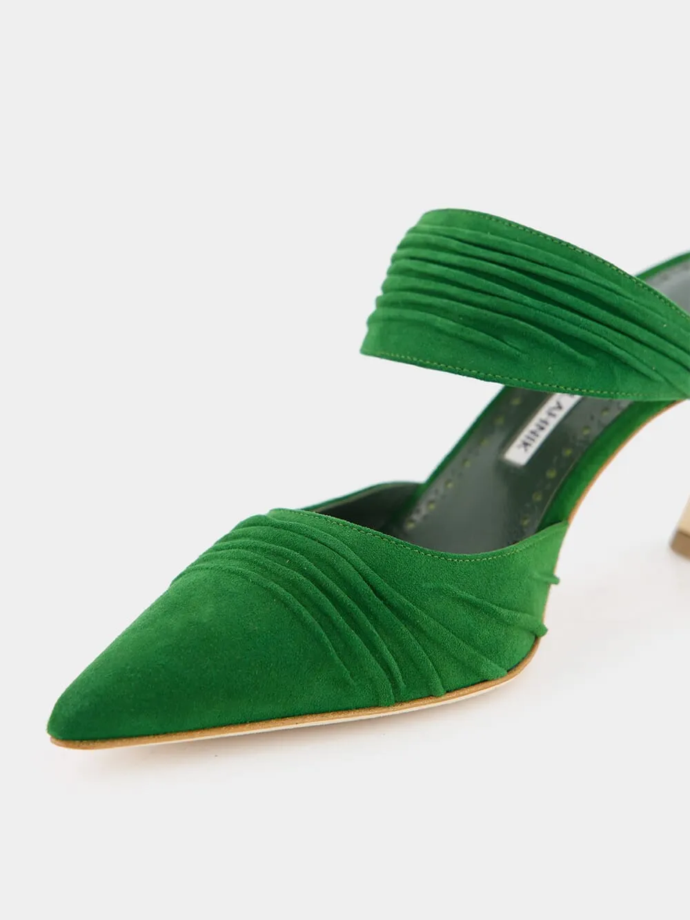 Emerald Circeamu 70mm Suede Mules