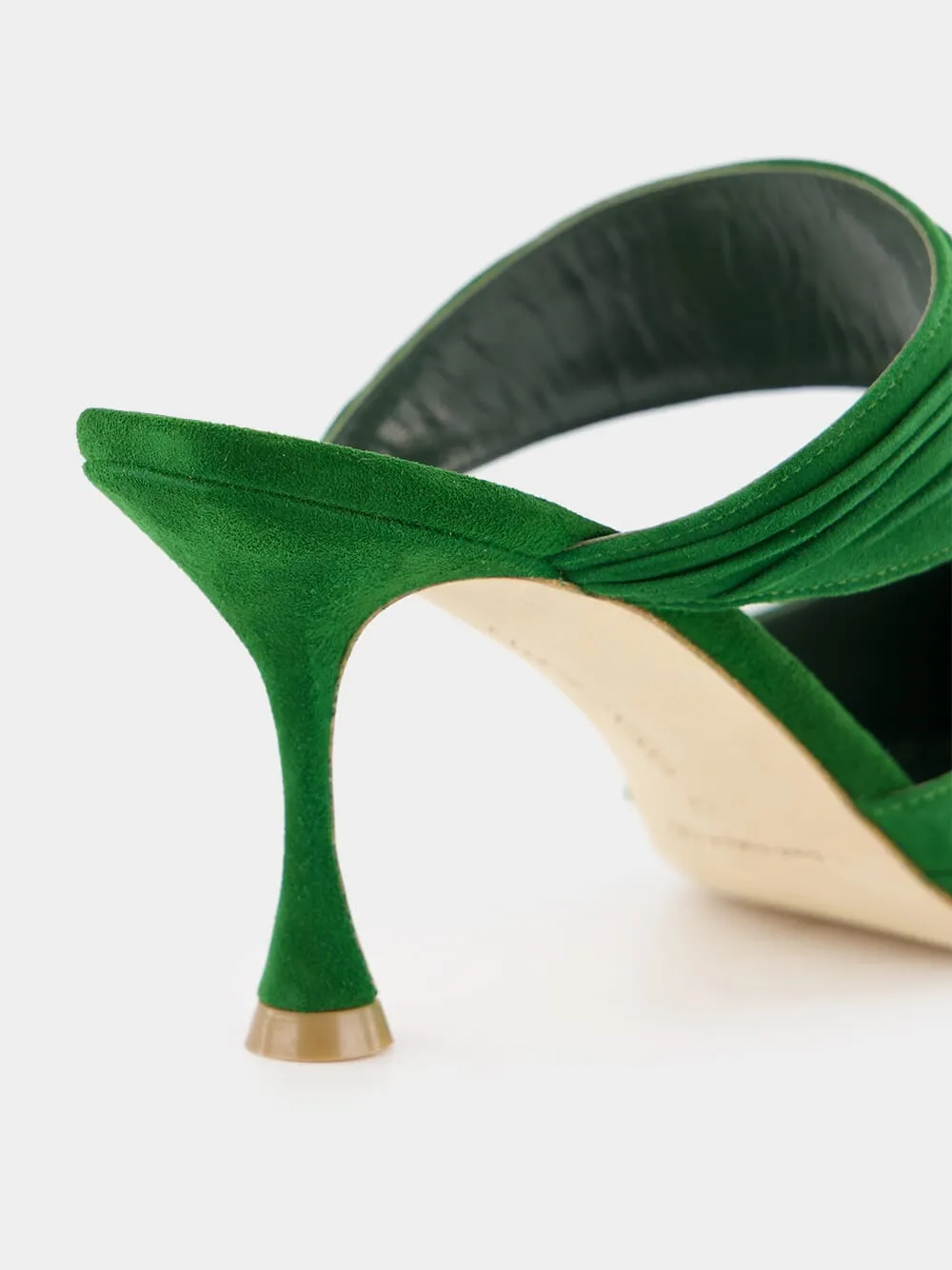 Emerald Circeamu 70mm Suede Mules