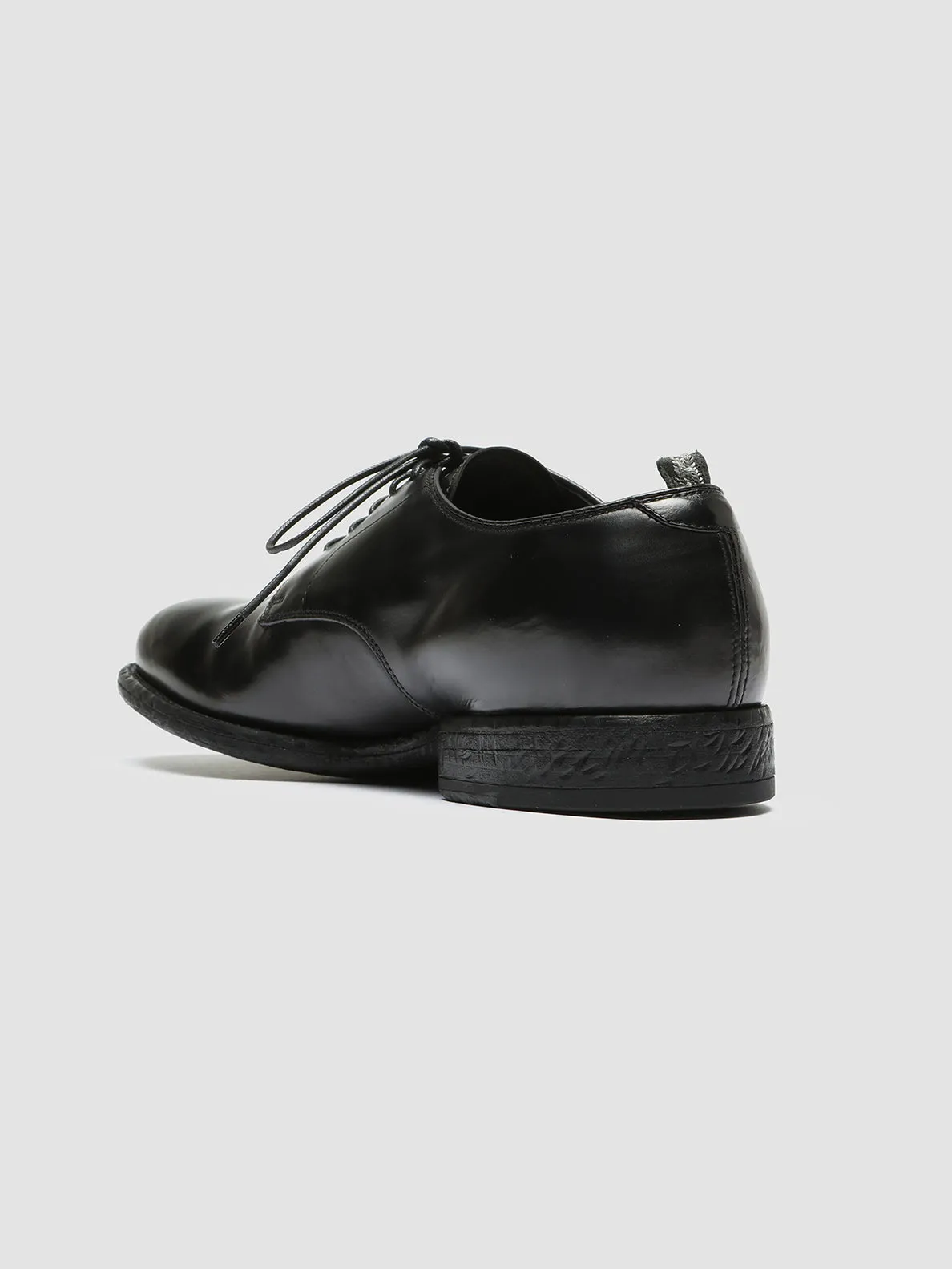 EMORY 022 - Black Leather Derby Shoes