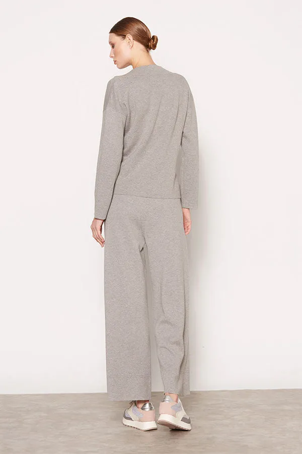 Escorpion GREY WIDE KNIT TROUSERS