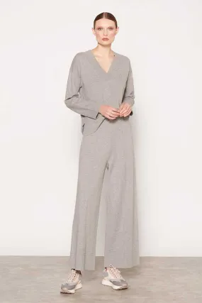 Escorpion GREY WIDE KNIT TROUSERS