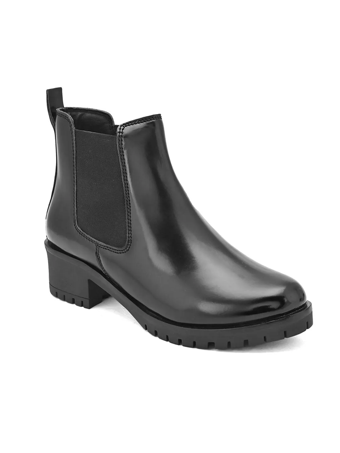 FENTACIA Women Black Solid Chelsea Boots