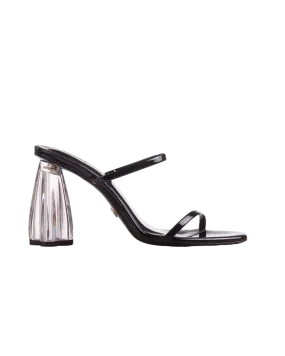 Fiorellini Glass Heel 95 Black Patent - Women's trendy high heel shoes in black, size 95, made of patent leather.