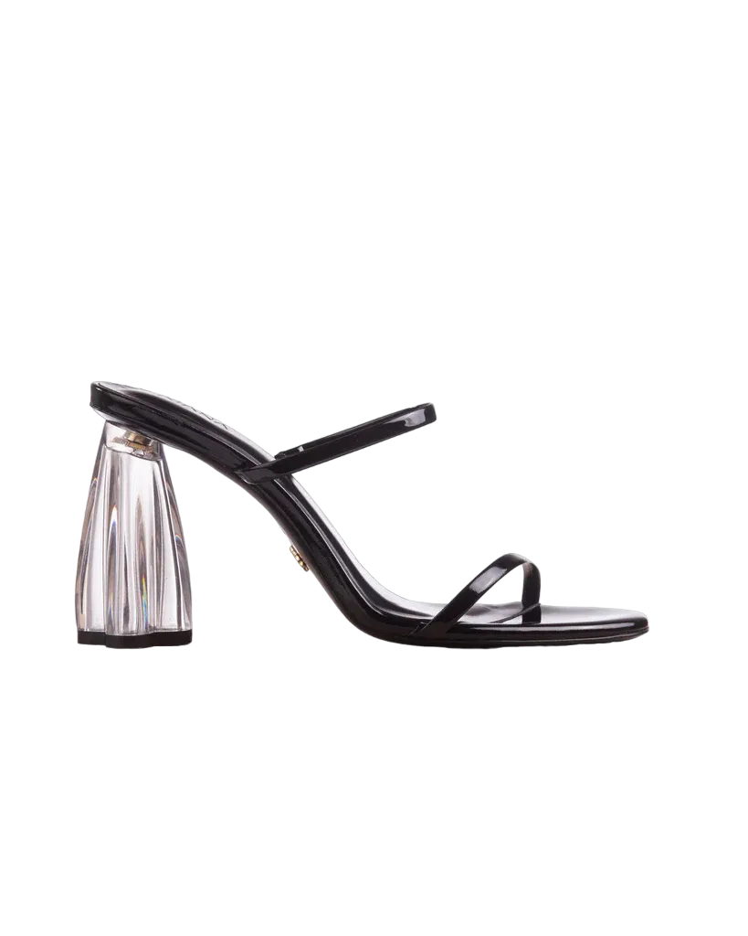 Fiorellini Glass Heel 95 Black Patent - Women's trendy high heel shoes in black, size 95, made of patent leather.