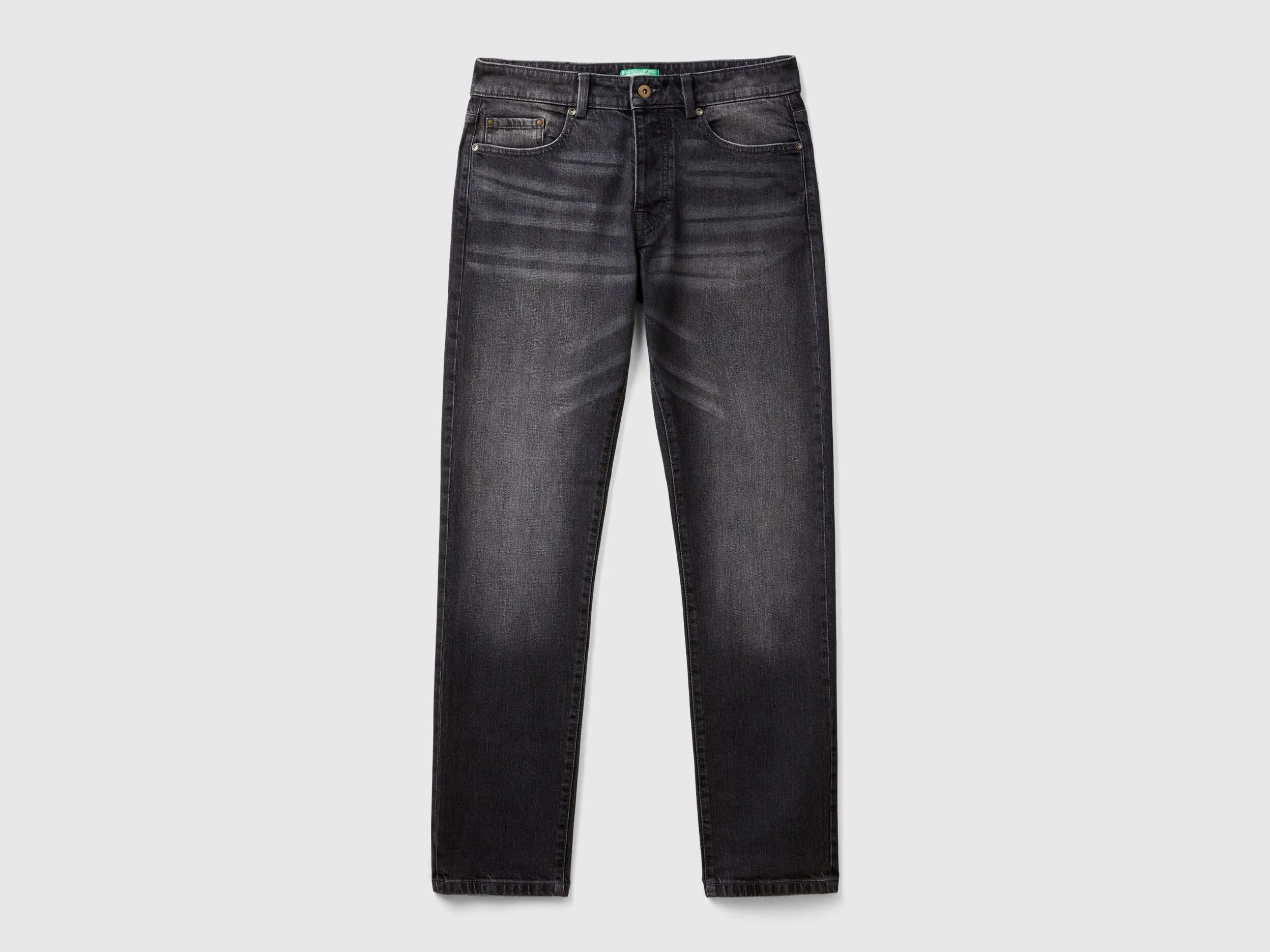 Five pocket slim fit jeans - Black | Benetton