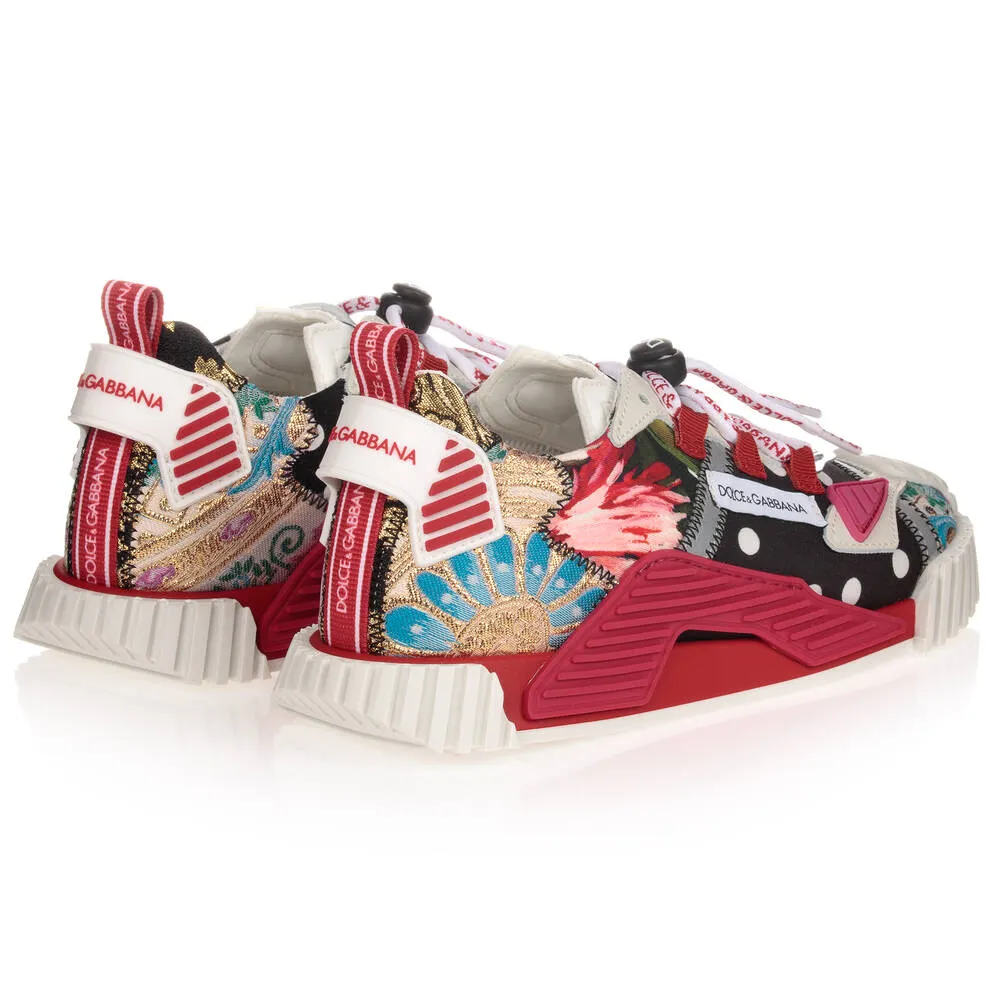 Floral Patchwork Trainers