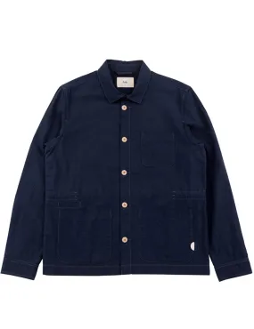 Folk Assembly Jacket Navy Crinkle