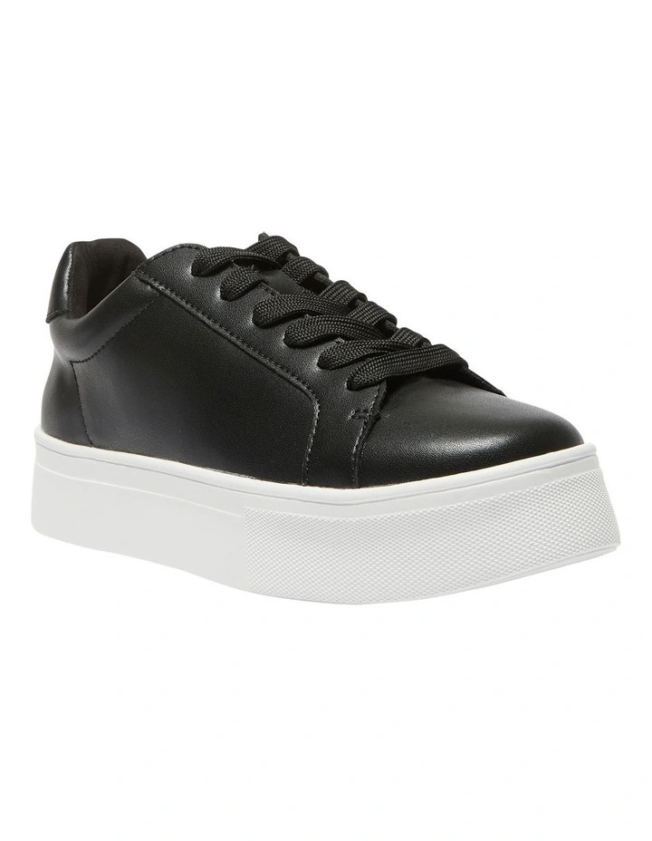 Frenzy Leather Sneakers in Black