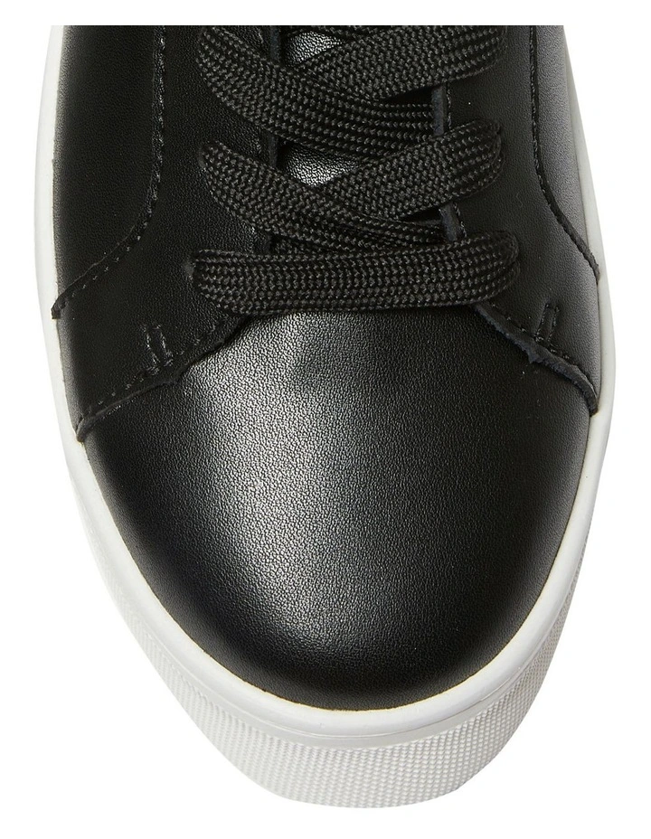 Frenzy Leather Sneakers in Black