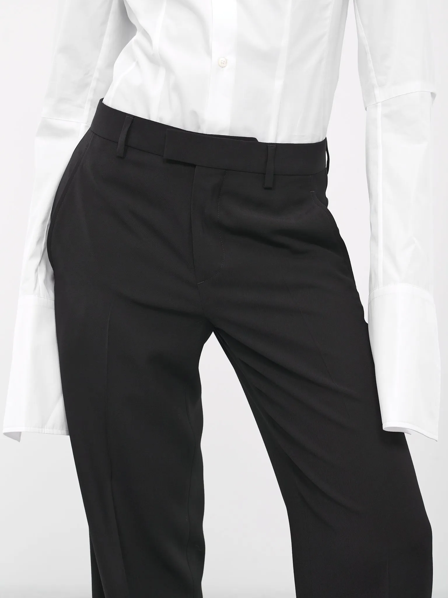 Gaelle Cropped Trousers (B0011425-FA342-099-BLACK)