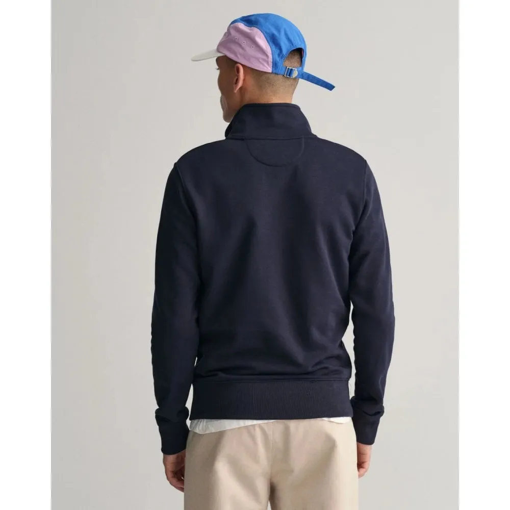 Gant Men's Dark Blue Half Zip Sweatshirt 340827