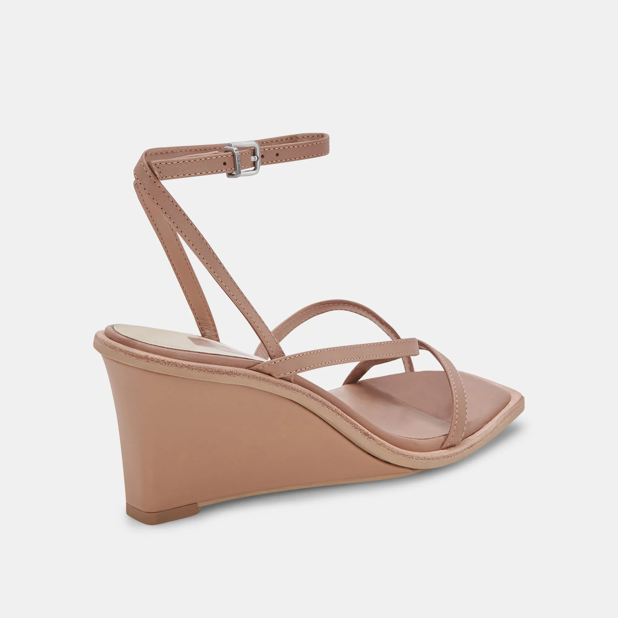 GEMINI WEDGES CAFE LEATHER