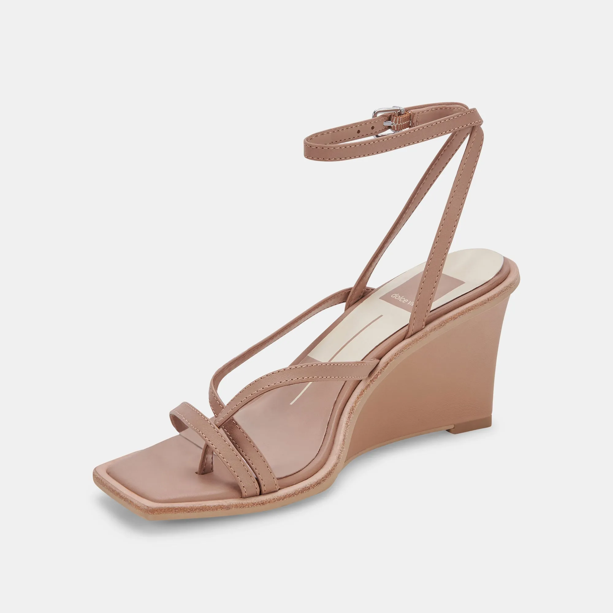 GEMINI WEDGES CAFE LEATHER