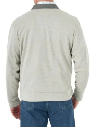 George Strait Grey 1/4 Zip Knit Pullover on Sale