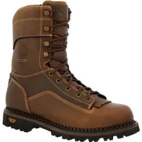 Georgia Boot Men's AMP LT Low Heel Logger Waterproof Work Boot Size 13M