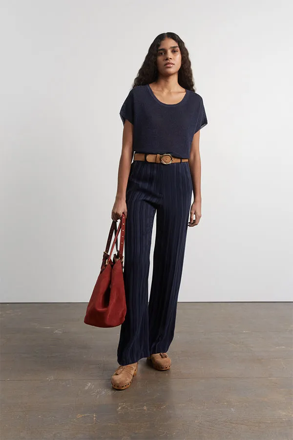 Gerard Darel EDA STRIPED FLUID TROUSERS