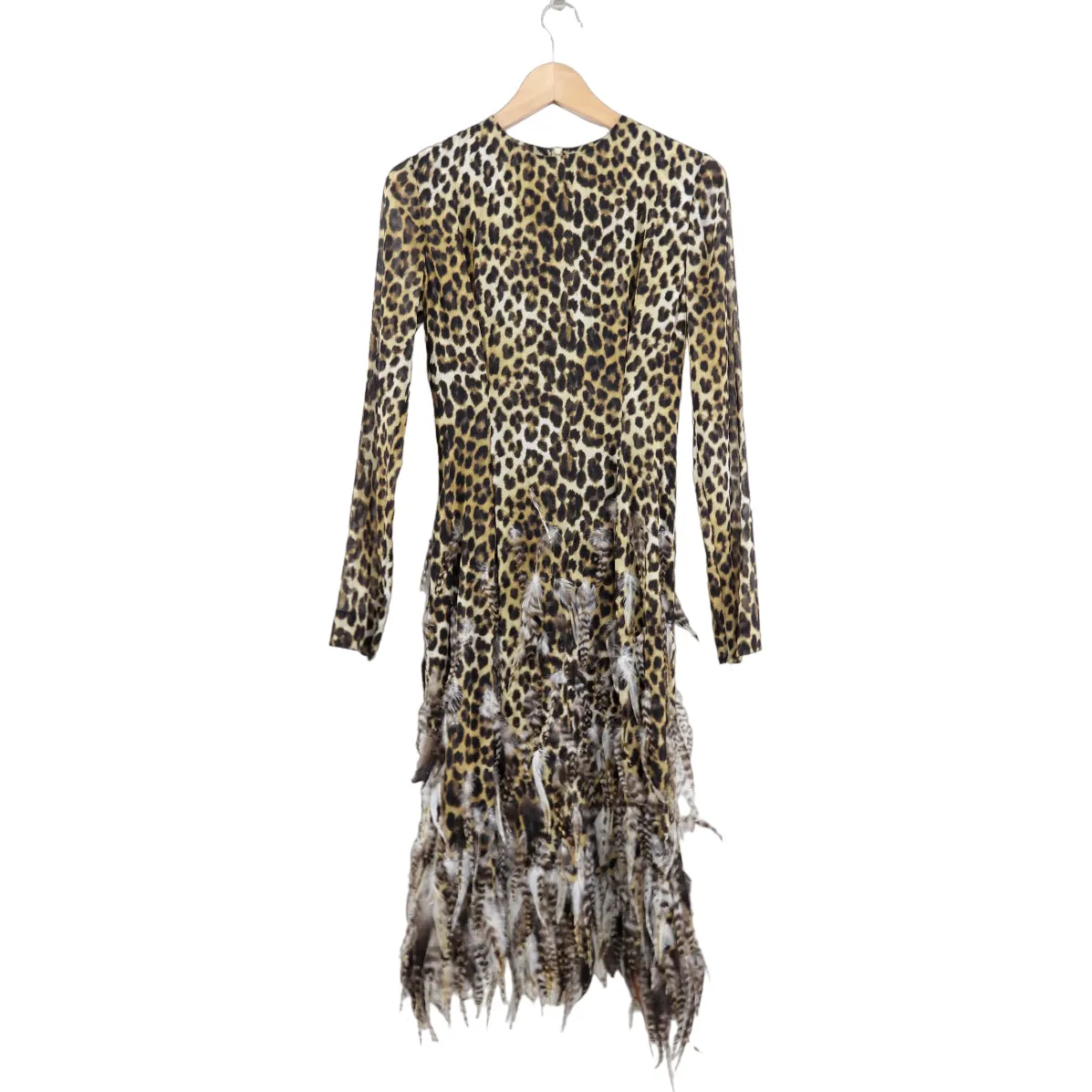 Giambattista Valli Fall 2011 Leopard Feather Dress Cape